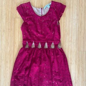 Maroon Lace Lovers and Friends Dress